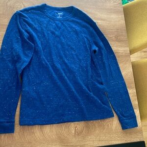 MENS bright blue heather thermal